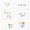 48 Pack 4x6-inch Bulk Thank You Cards with Envelopes - Appreciation Gift Note for Teachers and Kids (6 Assorted Designs)